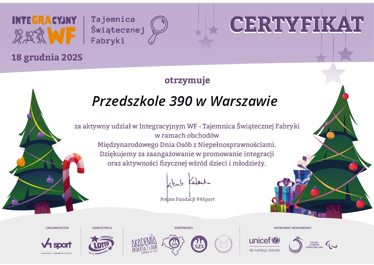 Galeria - Przedszkole 390 w Warszawie